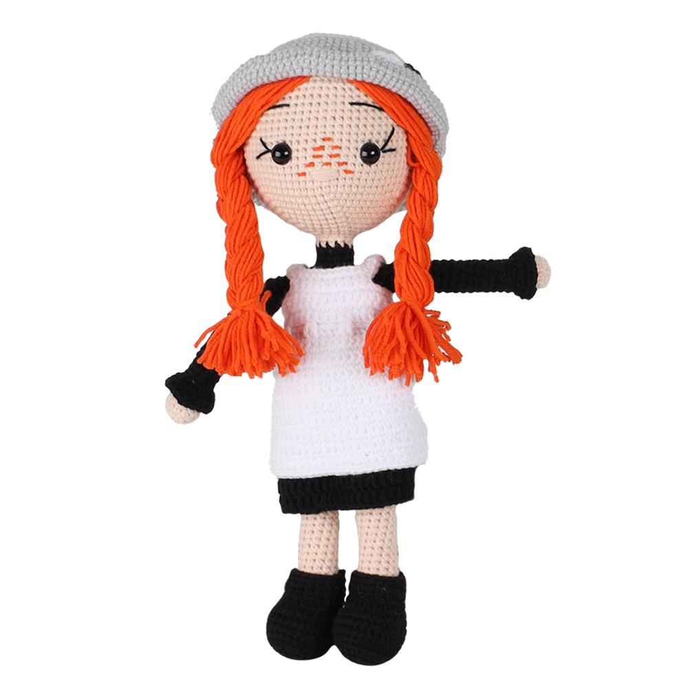 Amigurumi Anna Bebek - Siyah Elbiseli
