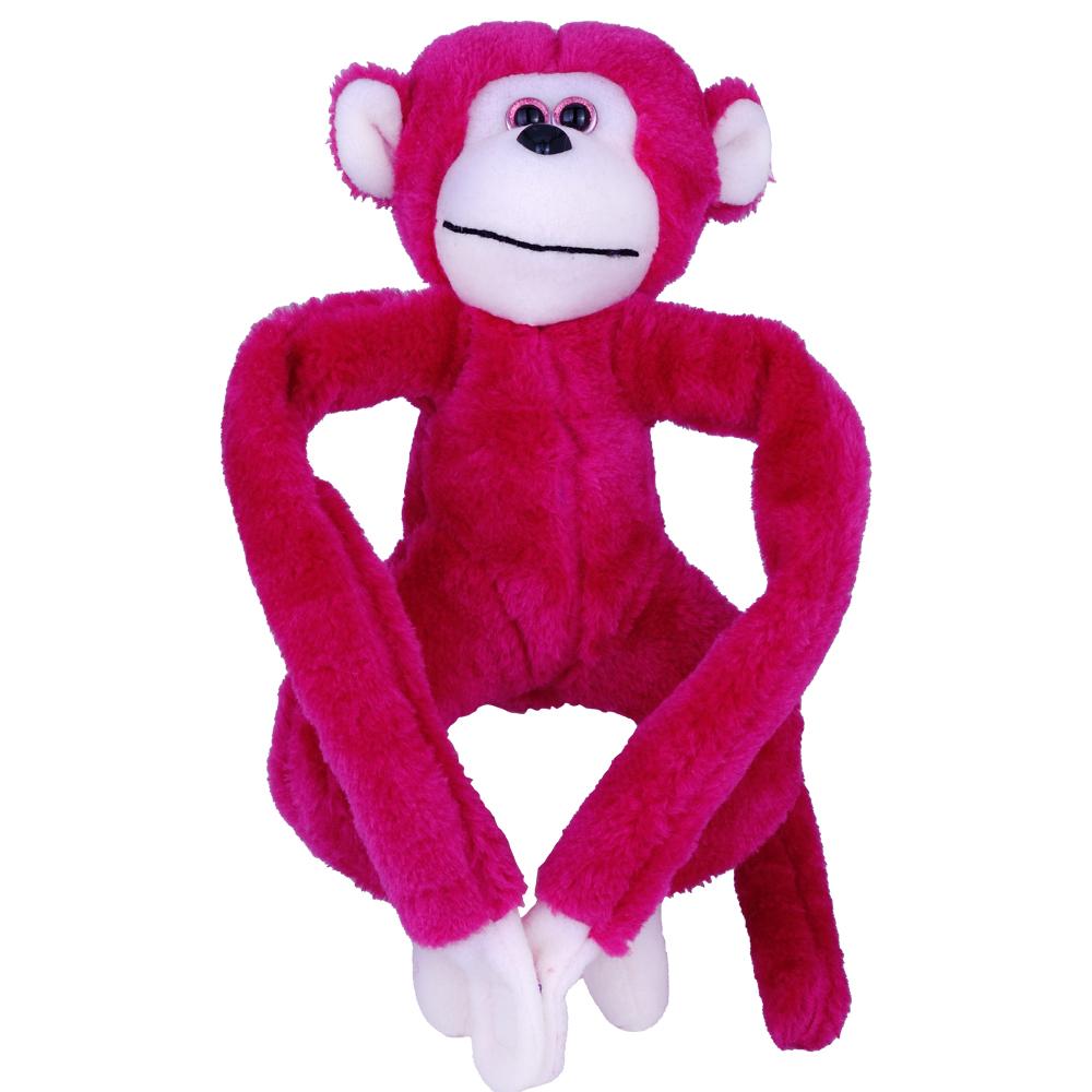 Pelüş Afacan Maymun Fuşya