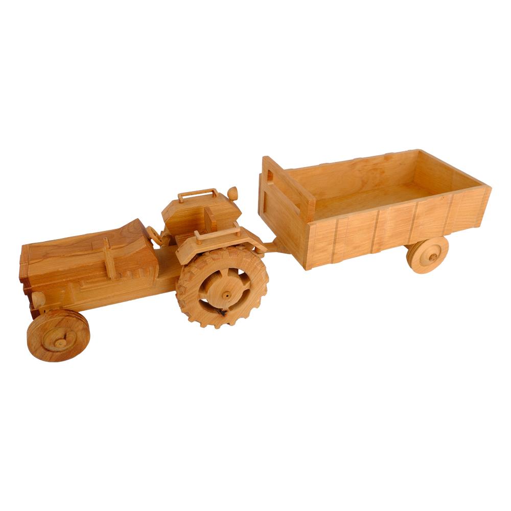 Ahşap Traktör Üç Parçalı Set