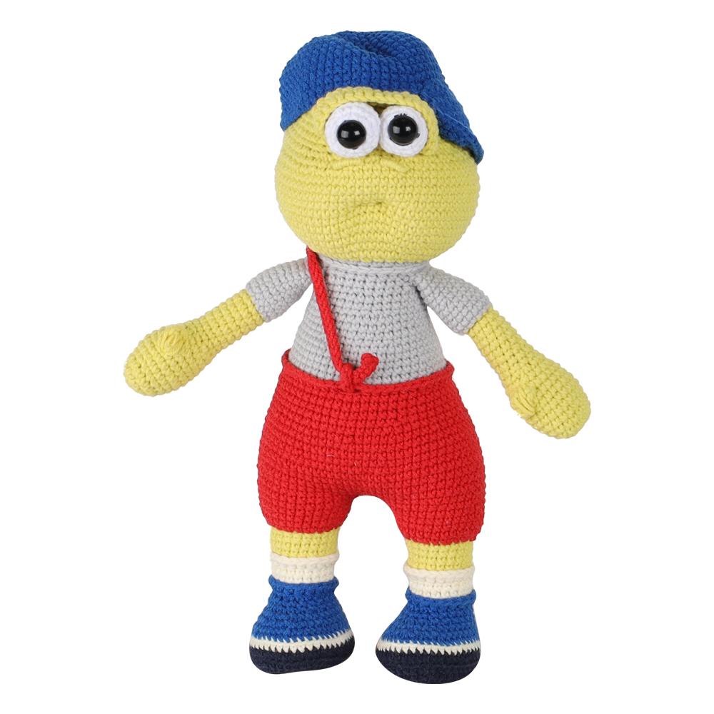 Amigurumi Kaplumbağa Tosbik Lacivert Şapkalı