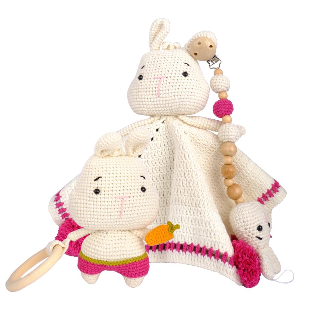 Amigurumi Rüya Tavşan Uyku Arkadaşı Pembe