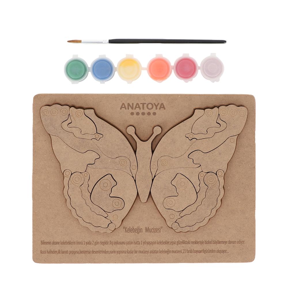 Ahşap Kelebek Mdf Kapaksız