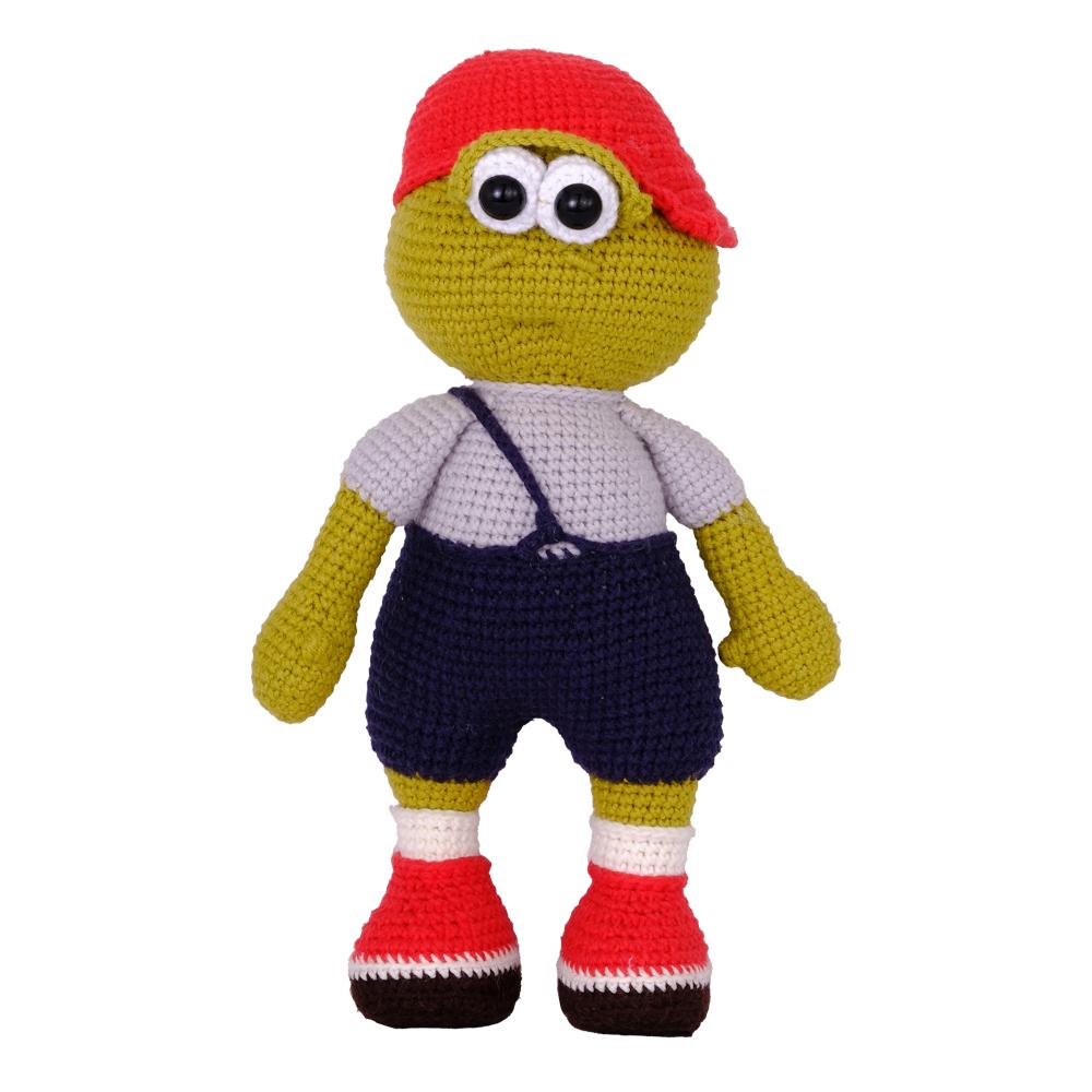 Amigurumi Kaplumbağa Tosbik Kırmızı Şapkalı